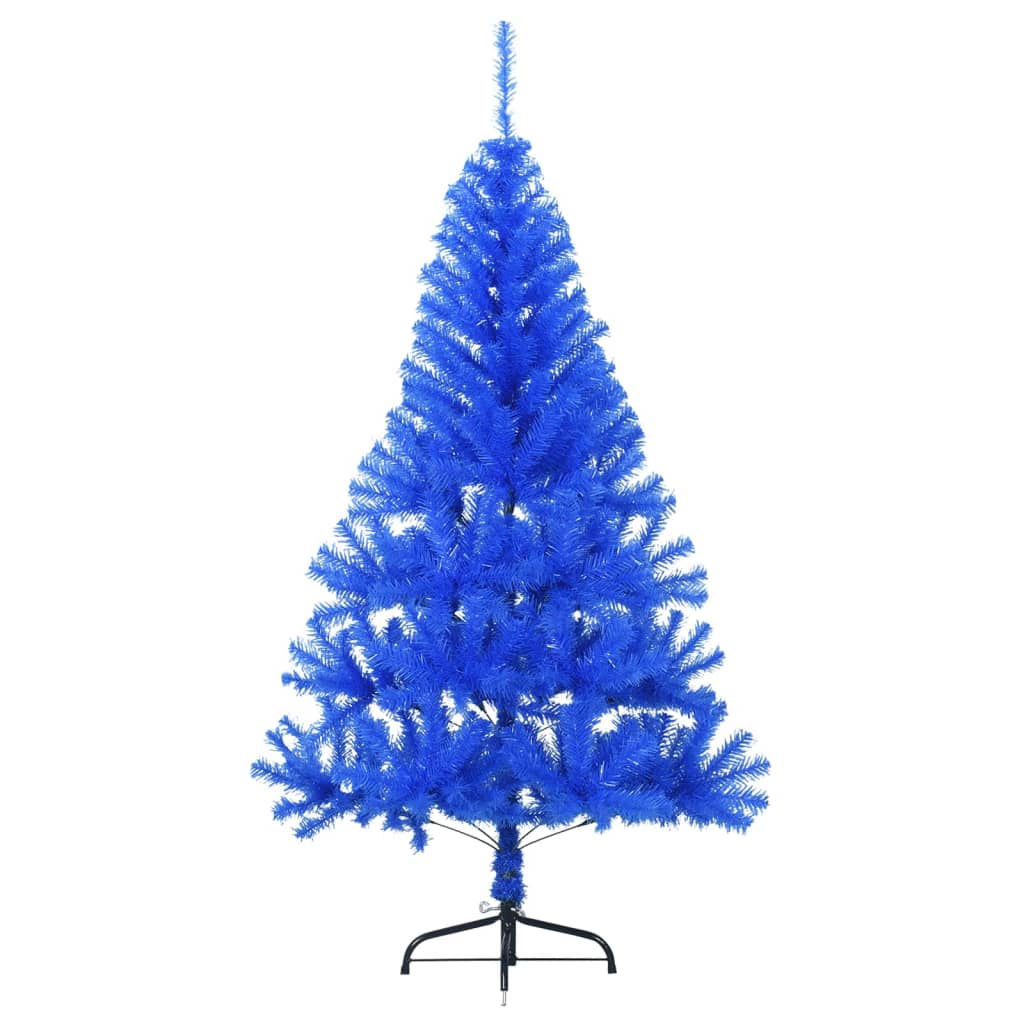 8720287021513_g_en_hd_2 vidaXL Artificial Half Christmas Tree with Stand Blue 150 cm PVC - Image 3