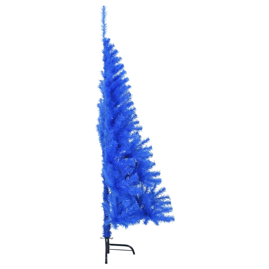 8720287021513_g_en_hd_3 vidaXL Artificial Half Christmas Tree with Stand Blue 150 cm PVC - Image 4
