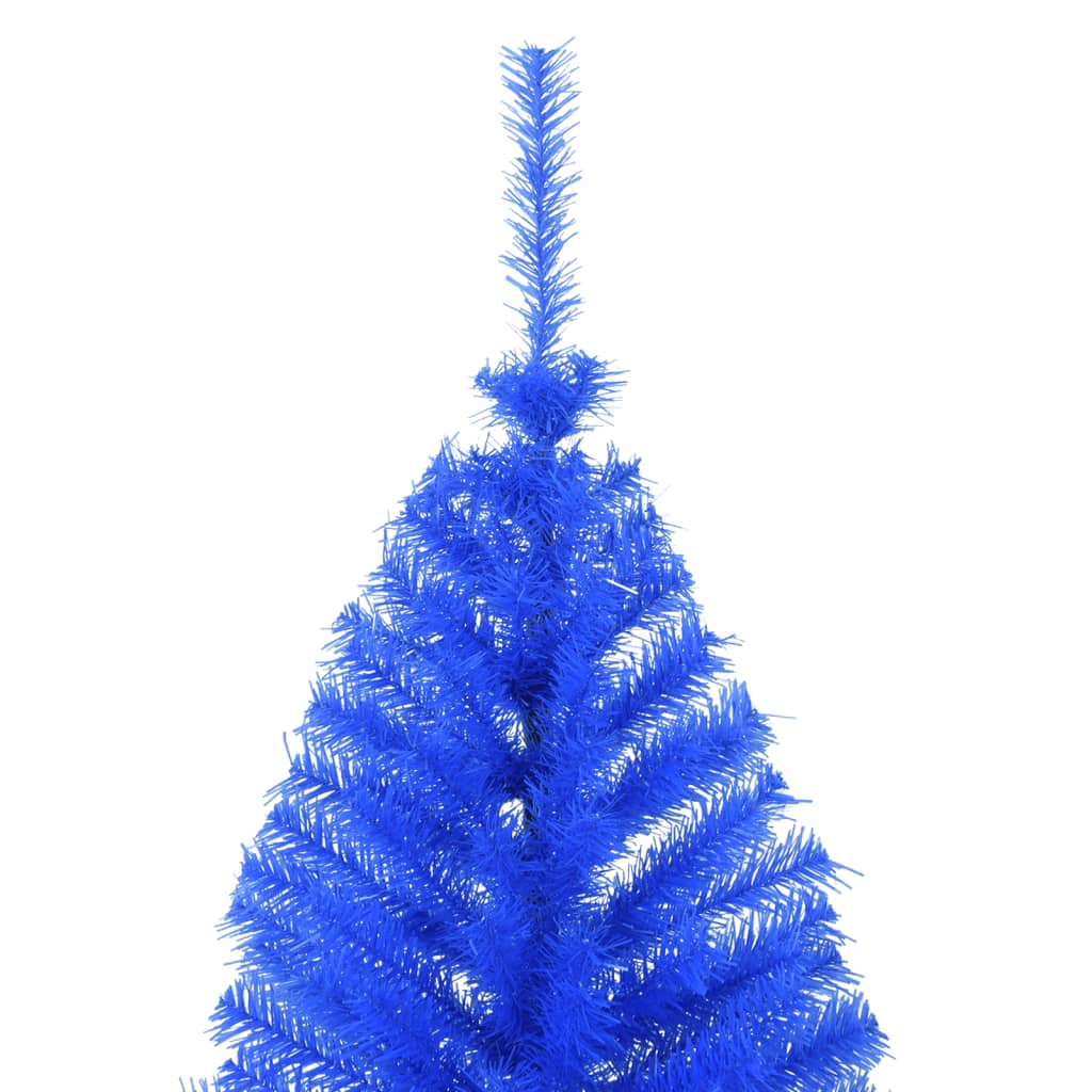 8720287021537_g_en_hd_4 vidaXL Artificial Half Christmas Tree with Stand Blue 210 cm PVC - Image 5