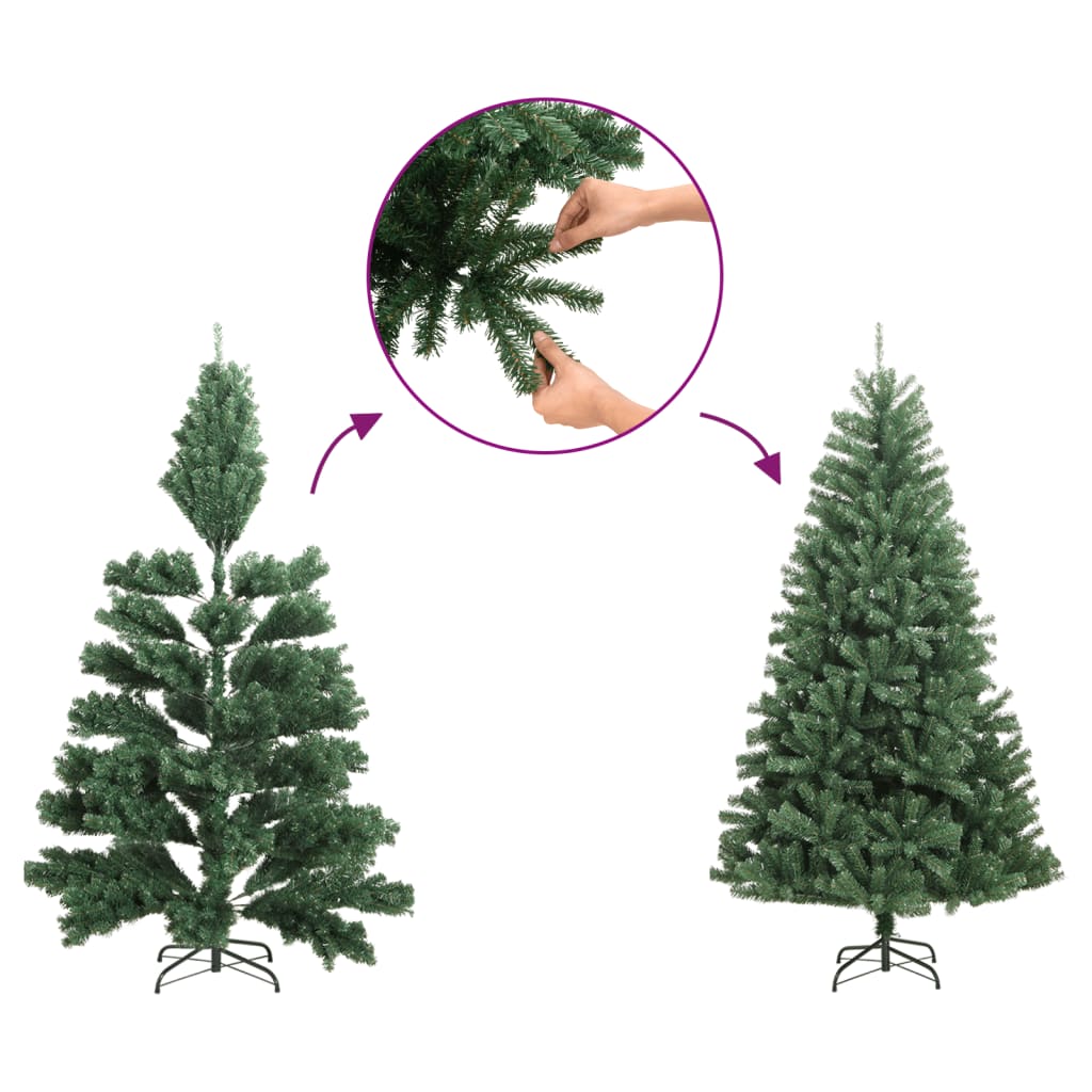 8720287021612_g_en_hd_6 vidaXL Artificial Half Christmas Tree with Stand Gold 150 cm PET - Image 7