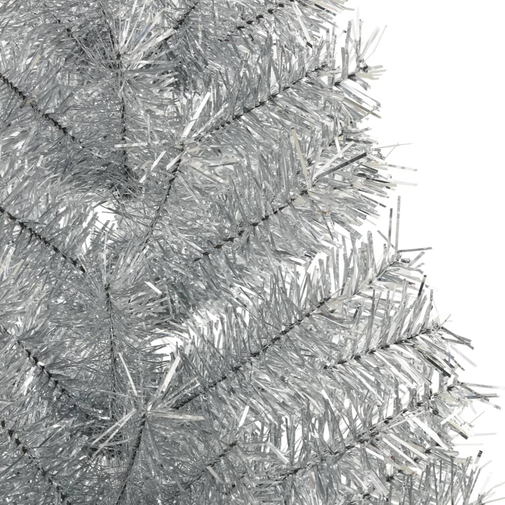 8720287021674_g_en_hd_4 vidaXL Artificial Half Christmas Tree with Stand Silver 180 cm PET - Image 5