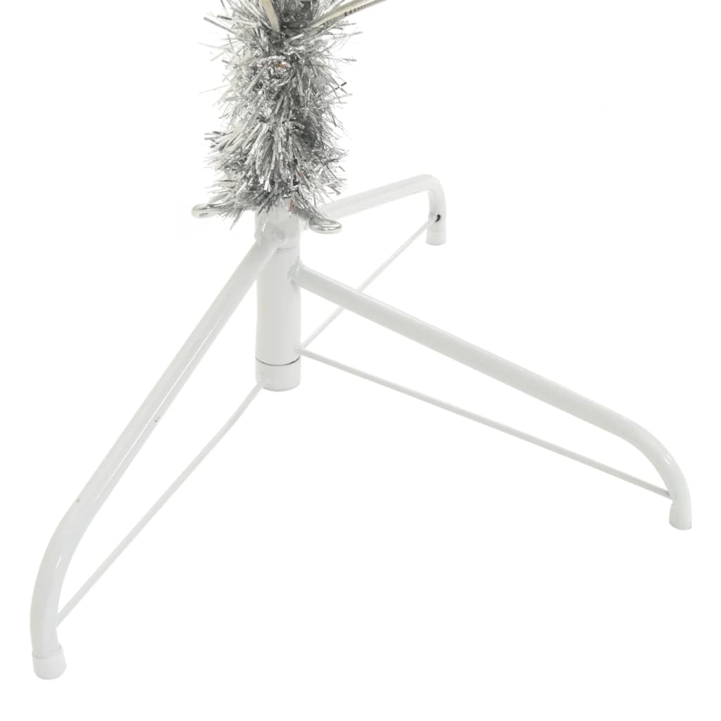 8720287021698_g_en_hd_5 vidaXL Artificial Half Christmas Tree with Stand Silver 240 cm PET - Image 6