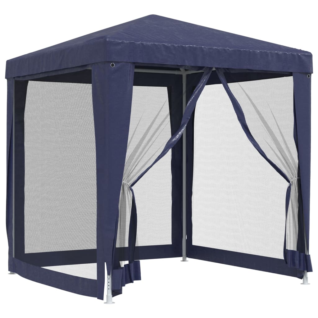 8720287021728_a_en_hd_1 vidaXL Party Tent with 4 Mesh Sidewalls Blue 2x2 m HDPE - Image 2