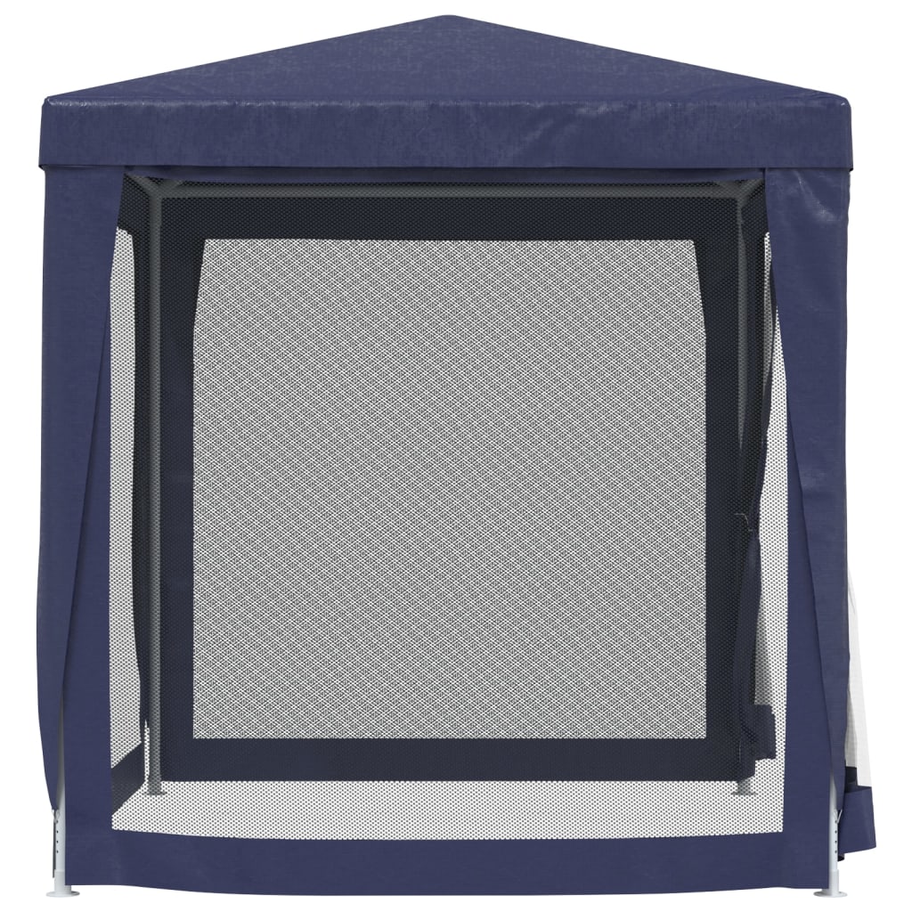 8720287021728_g_en_hd_2 vidaXL Party Tent with 4 Mesh Sidewalls Blue 2x2 m HDPE - Image 4