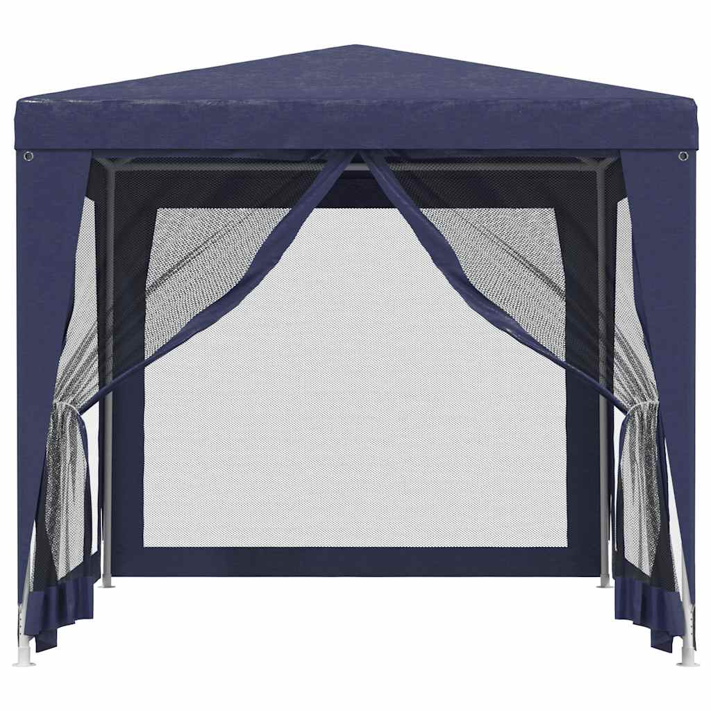 8720287021773_g_en_hd_1 vidaXL Party Tent with 4 Mesh Sidewalls Blue 2.5x2.5 m HDPE - Image 3