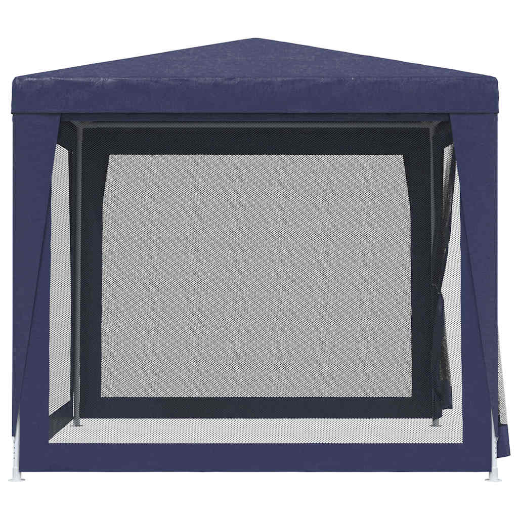 8720287021773_g_en_hd_2 vidaXL Party Tent with 4 Mesh Sidewalls Blue 2.5x2.5 m HDPE - Image 4