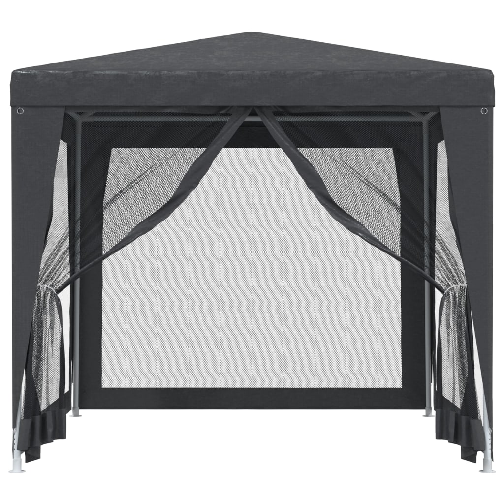 8720287021797_g_en_hd_1 vidaXL Party Tent with 4 Mesh Sidewalls Anthracite 2.5x2.5 m HDPE - Image 3