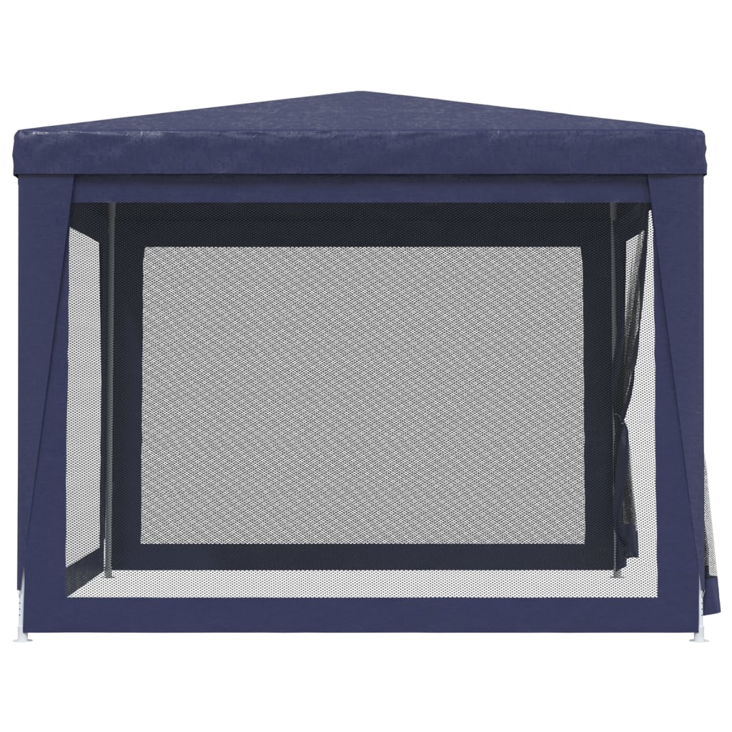 8720287021827_g_en_hd_2 vidaXL Party Tent with 4 Mesh Sidewalls Blue 3x3 m HDPE - Image 4