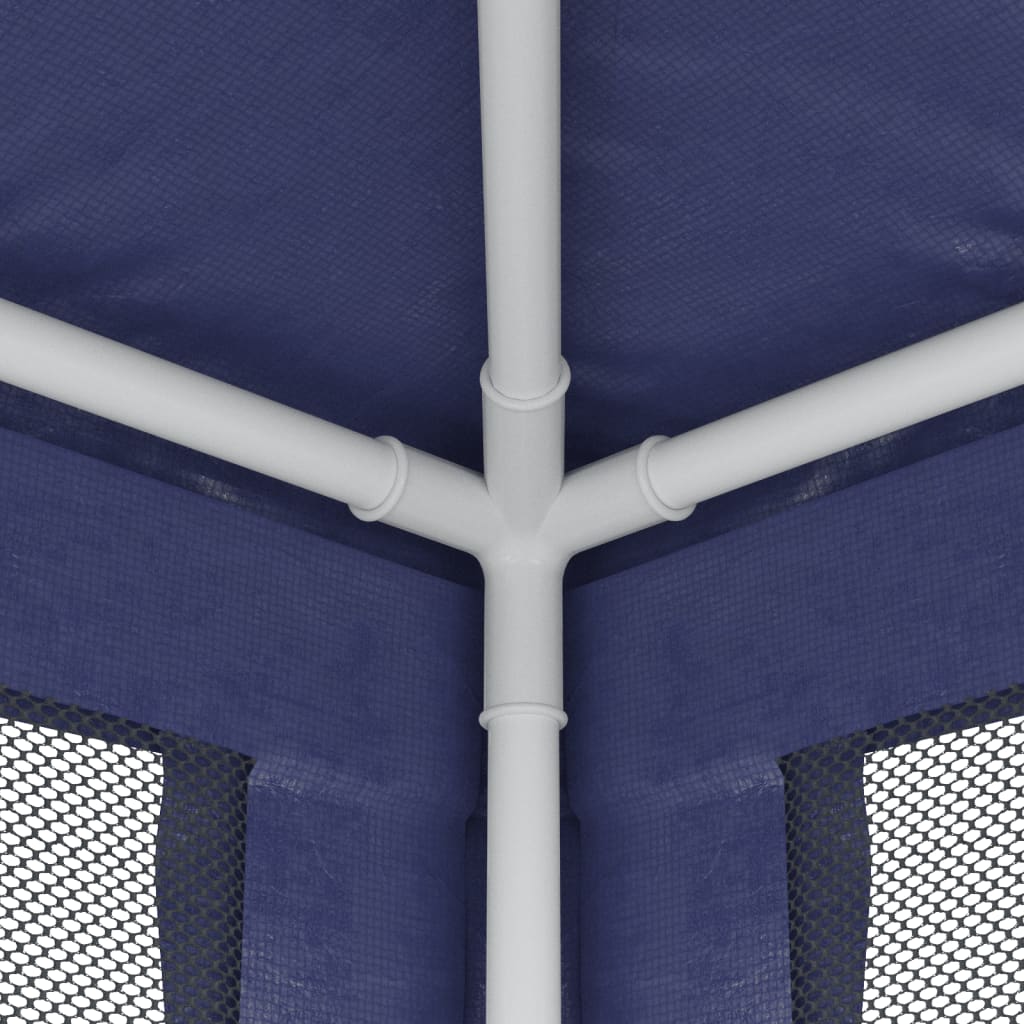 8720287021827_g_en_hd_4 vidaXL Party Tent with 4 Mesh Sidewalls Blue 3x3 m HDPE - Image 6