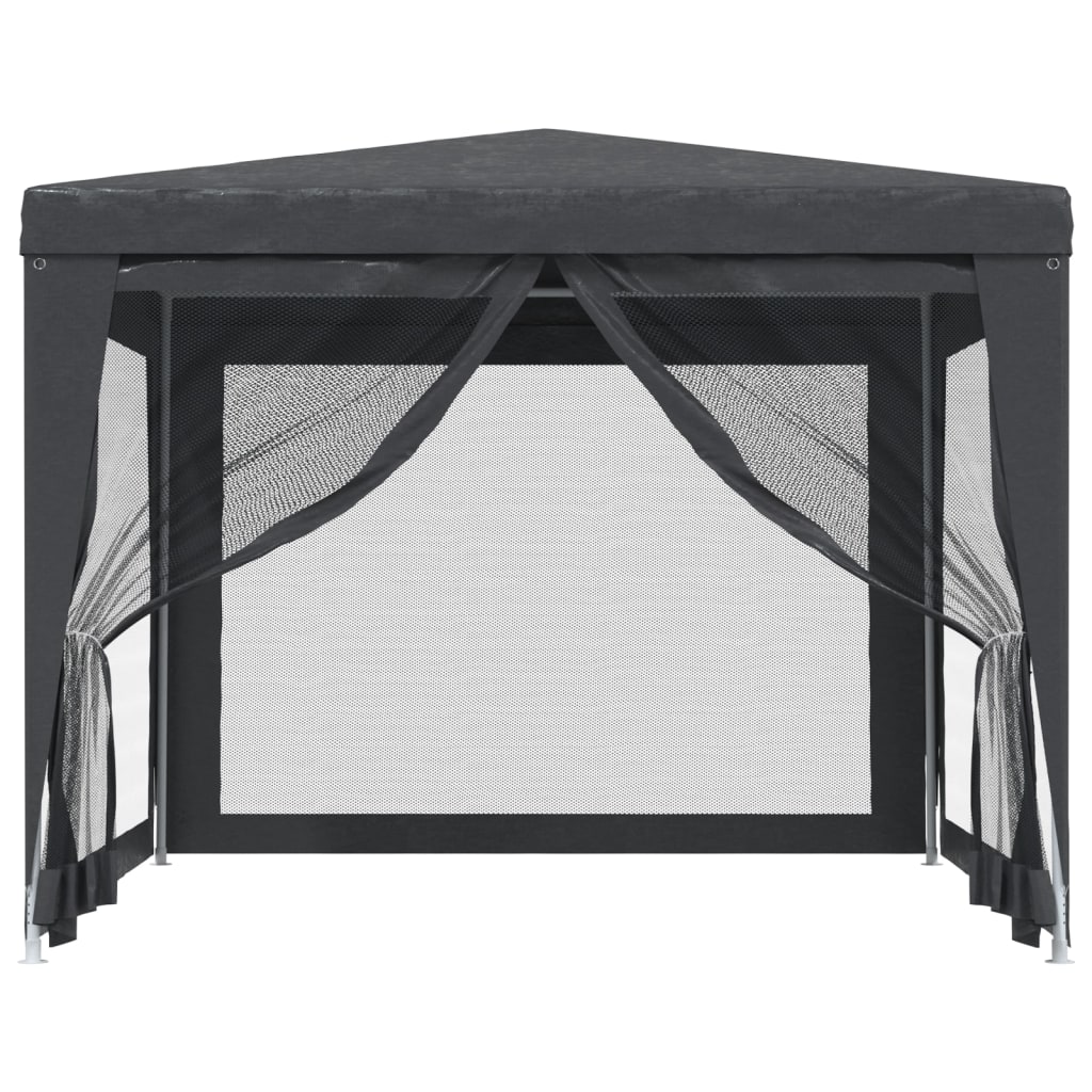 8720287021841_g_en_hd_1 vidaXL Party Tent with 4 Mesh Sidewalls Anthracite 3x3 m HDPE - Image 3