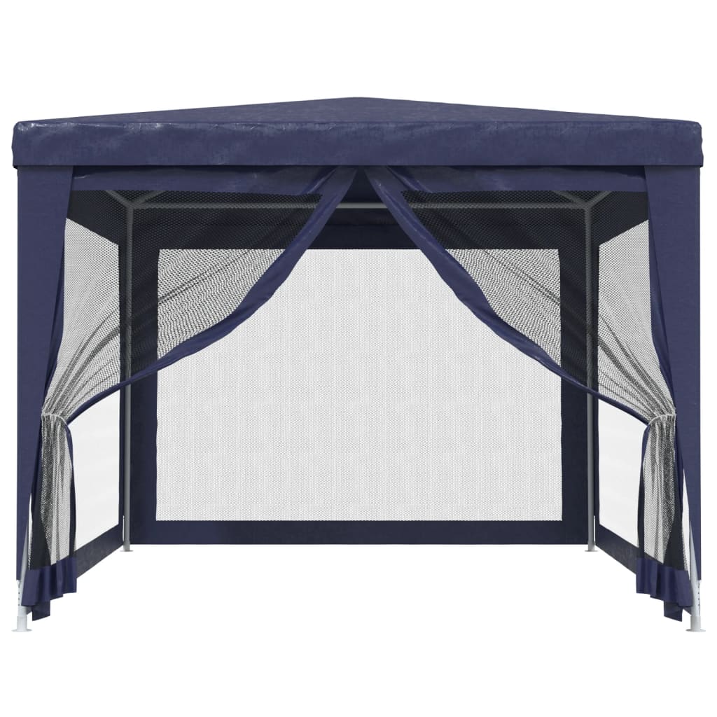 8720287021872_g_en_hd_1 vidaXL Party Tent with 4 Mesh Sidewalls Blue 3x4 m HDPE - Image 3