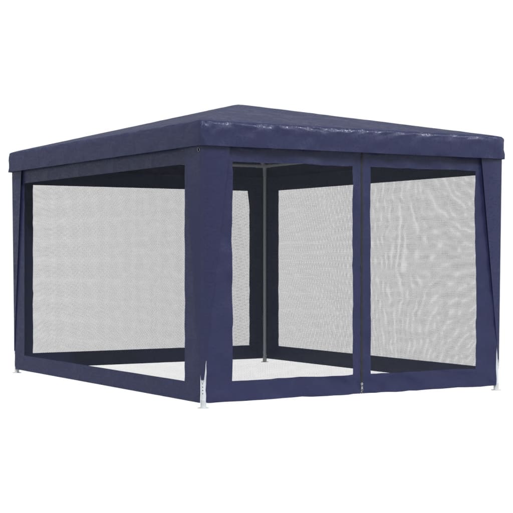 8720287021872_g_en_hd_3 vidaXL Party Tent with 4 Mesh Sidewalls Blue 3x4 m HDPE - Image 5