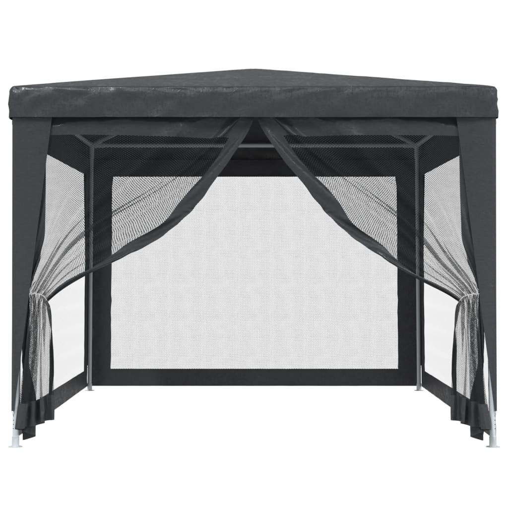 8720287021896_g_en_hd_1 vidaXL Party Tent with 4 Mesh Sidewalls Anthracite 3x4 m HDPE - Image 3