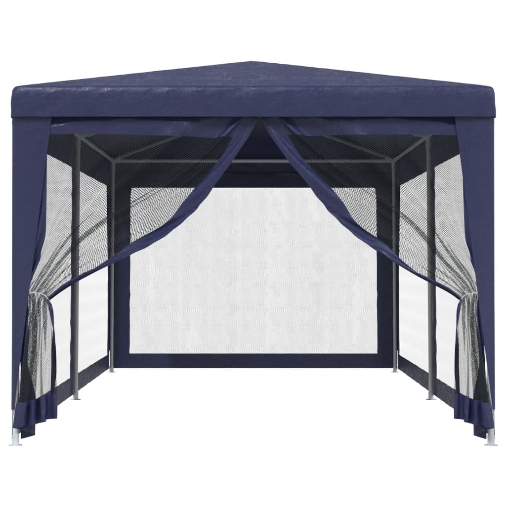 8720287021926_g_en_hd_1 vidaXL Party Tent with 6 Mesh Sidewalls Blue 3x6 m HDPE - Image 3