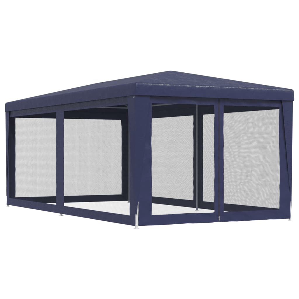 8720287021926_g_en_hd_3 vidaXL Party Tent with 6 Mesh Sidewalls Blue 3x6 m HDPE - Image 5