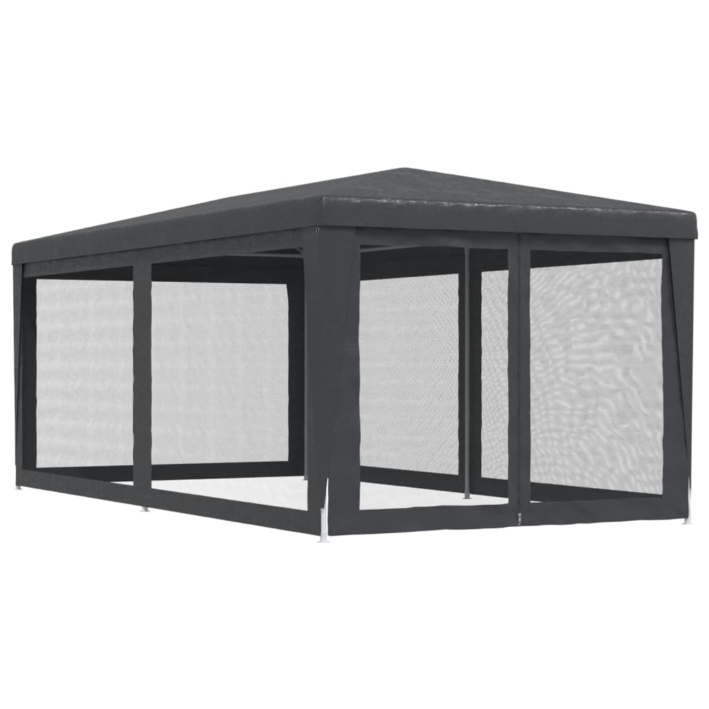 8720287021940_g_en_hd_3 vidaXL Party Tent with 6 Mesh Sidewalls Anthracite 3x6 m HDPE - Image 5