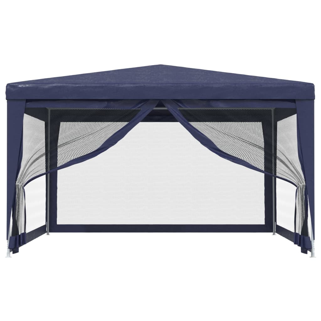 8720287022077_g_en_hd_1 vidaXL Party Tent with 4 Mesh Sidewalls Blue 4x4 m HDPE - Image 3