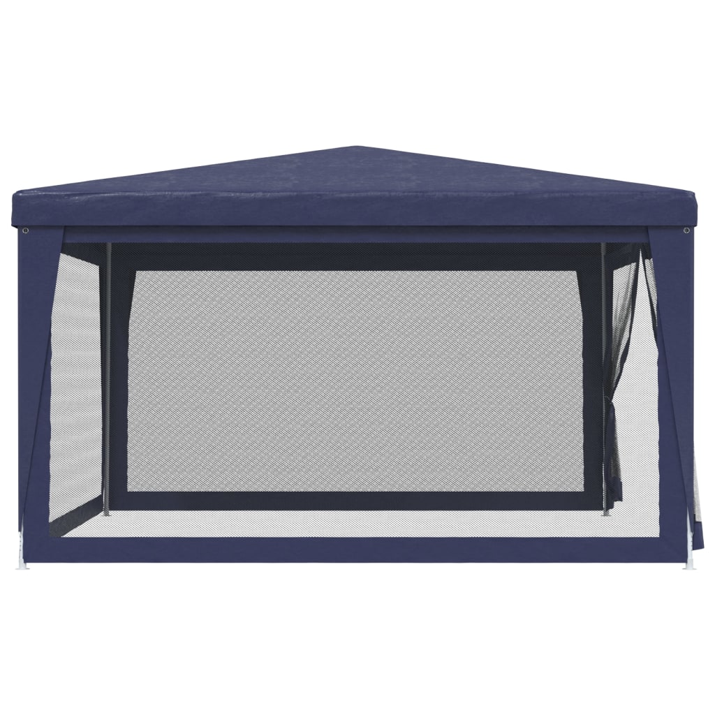 8720287022077_g_en_hd_2 vidaXL Party Tent with 4 Mesh Sidewalls Blue 4x4 m HDPE - Image 4