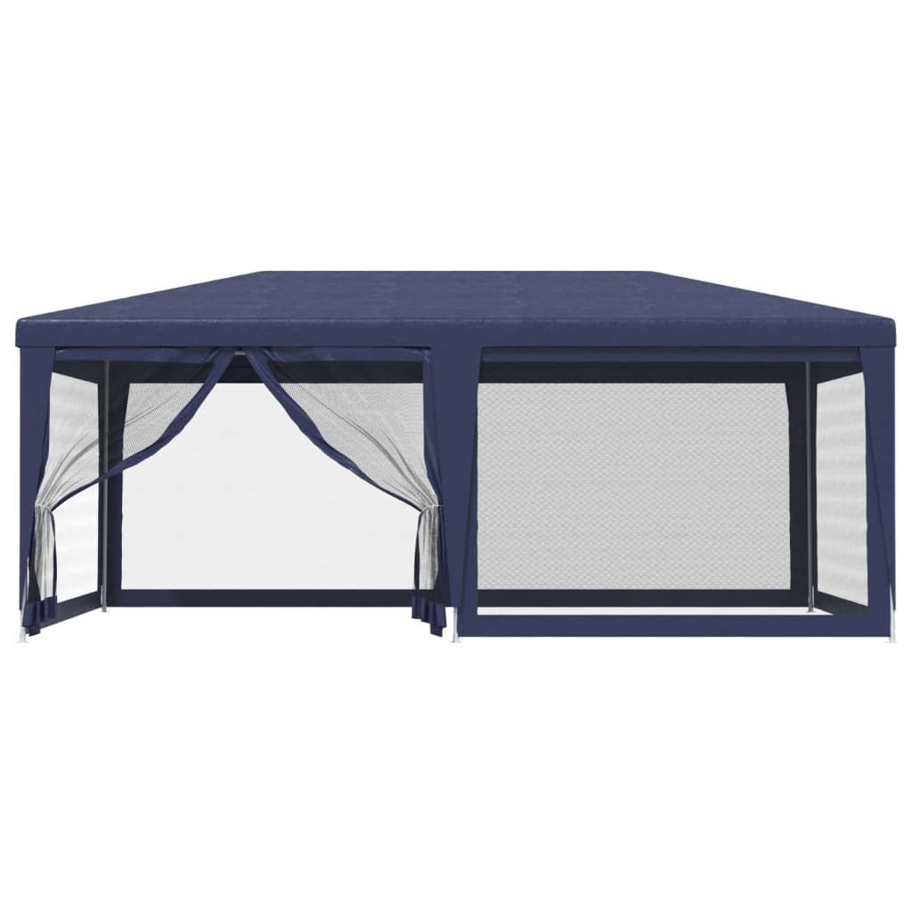 8720287022121_g_en_hd_1 vidaXL Party Tent with 6 Mesh Sidewalls Blue 6x4 m HDPE - Image 3