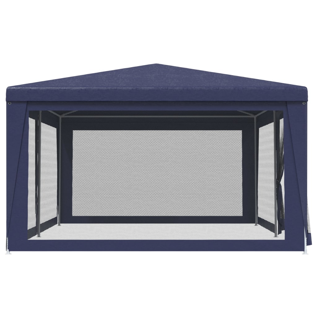 8720287022121_g_en_hd_2 vidaXL Party Tent with 6 Mesh Sidewalls Blue 6x4 m HDPE - Image 4