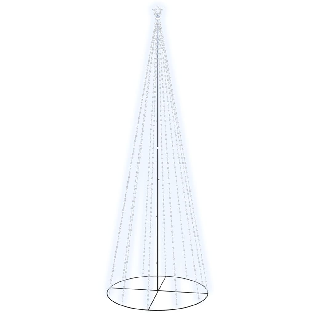 8720287022572_a_en_hd_1 vidaXL Christmas Cone Tree Cold White 732 LEDs 160x500 cm - Image 2
