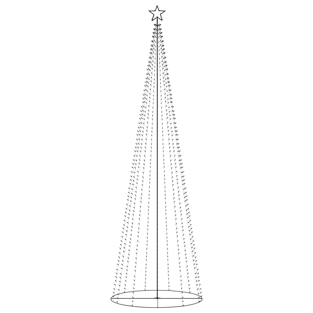 8720287022596_g_en_hd_1 vidaXL Christmas Cone Tree Colourful 732 LEDs 160x500 cm - Image 3
