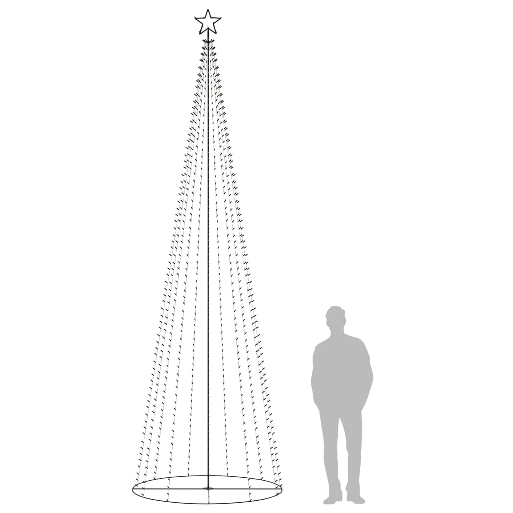 8720287022596_g_en_hd_4 vidaXL Christmas Cone Tree Colourful 732 LEDs 160x500 cm - Image 6