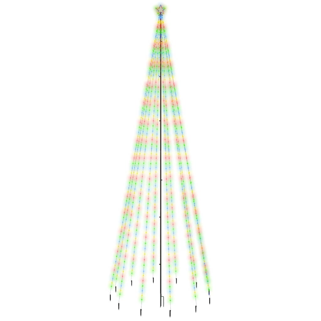 8720287022664_a_en_hd_1 vidaXL Christmas Tree with Spike Colourful 732 LEDs 500 cm - Image 2