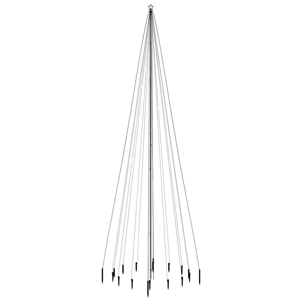 8720287022695_g_en_hd_1 vidaXL Christmas Tree with Spike Cold White 1134 LEDs 800 cm - Image 3