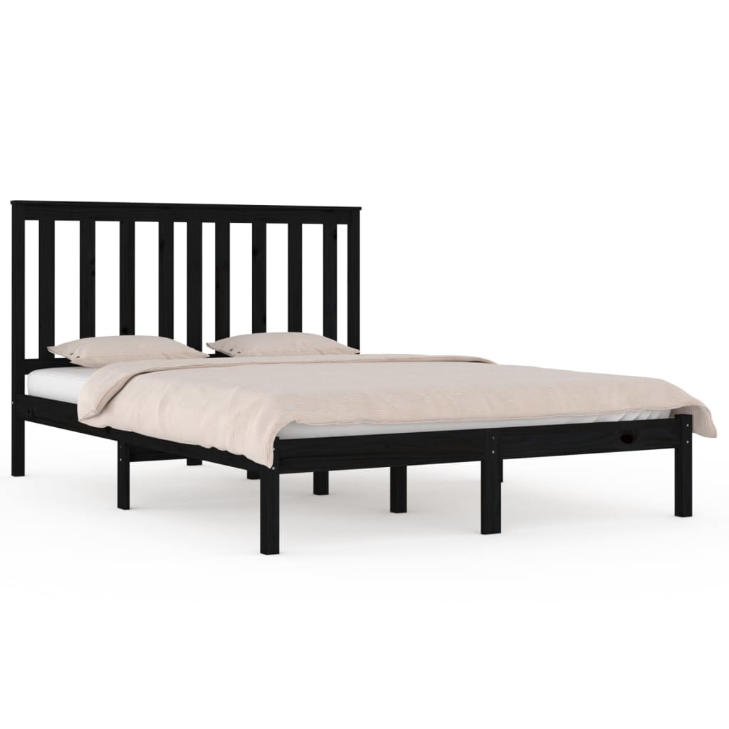 8720287025726_a_en_hd_1 vidaXL Bed Frame without Mattress Black Solid Wood 135x190 cm - Image 2