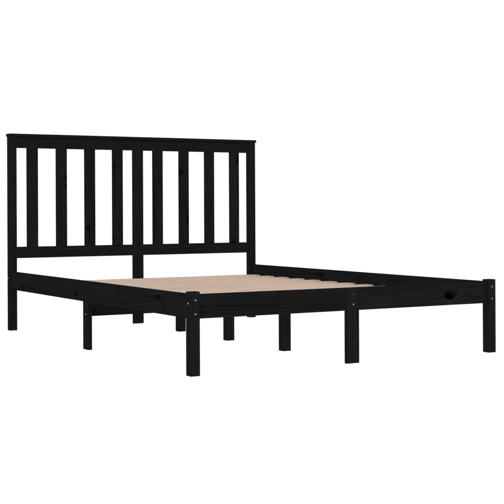 8720287025726_g_en_hd_2 vidaXL Bed Frame without Mattress Black Solid Wood 135x190 cm - Image 4