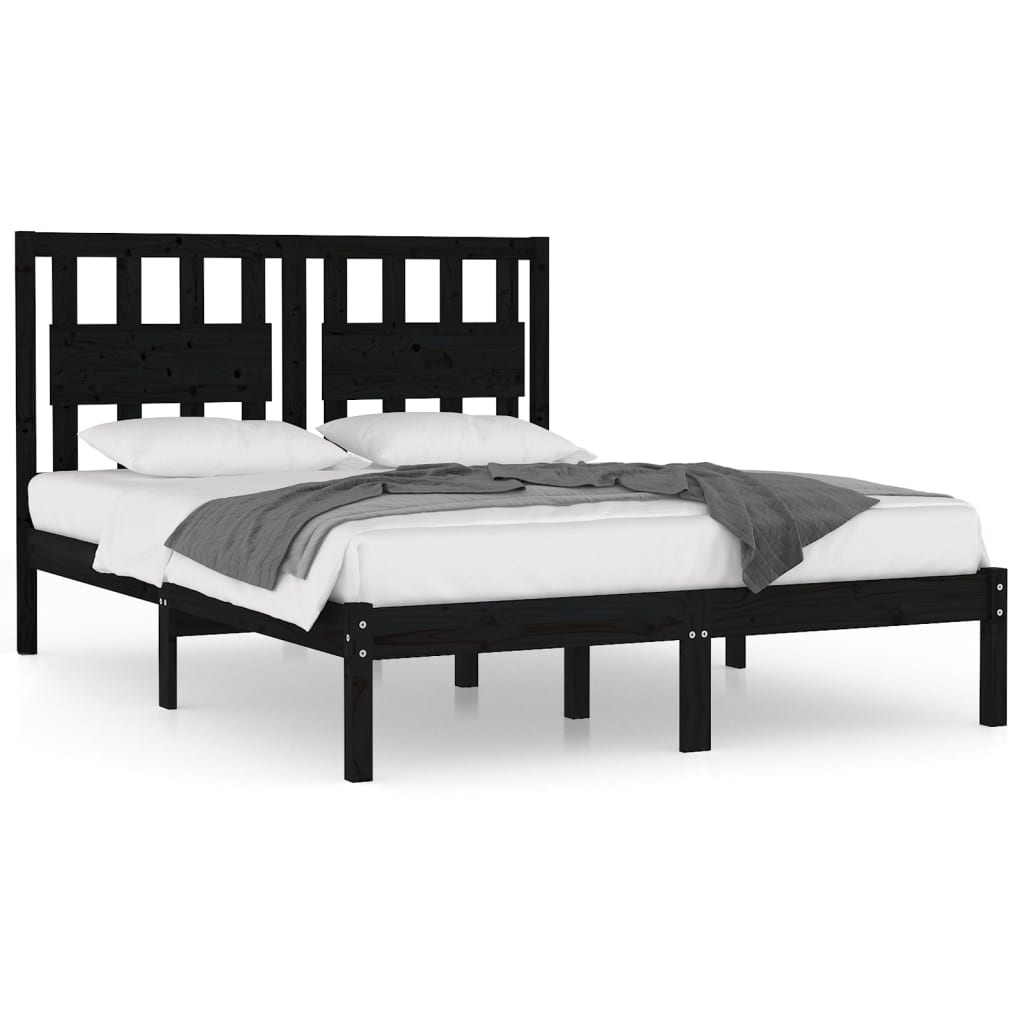 8720287026624_a_en_hd_1 vidaXL Bed Frame without Mattress Black Solid Wood 135x190 cm - Image 2