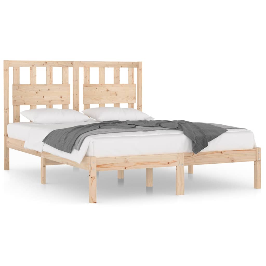 8720287026884_a_en_hd_1 vidaXL Bed Frame without Mattress Solid Wood Pine 150x200 cm - Image 2