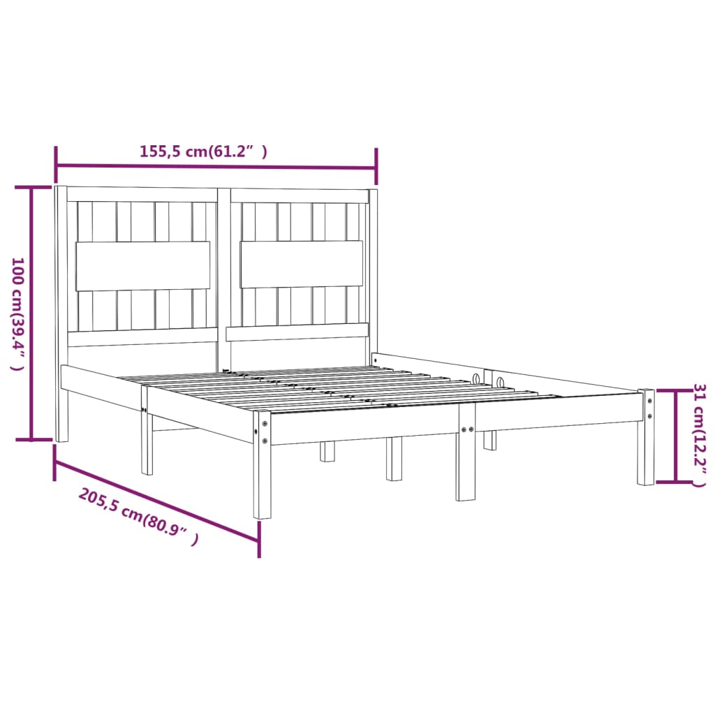 8720287026884_g_en_hd_4 vidaXL Bed Frame without Mattress Solid Wood Pine 150x200 cm - Image 6
