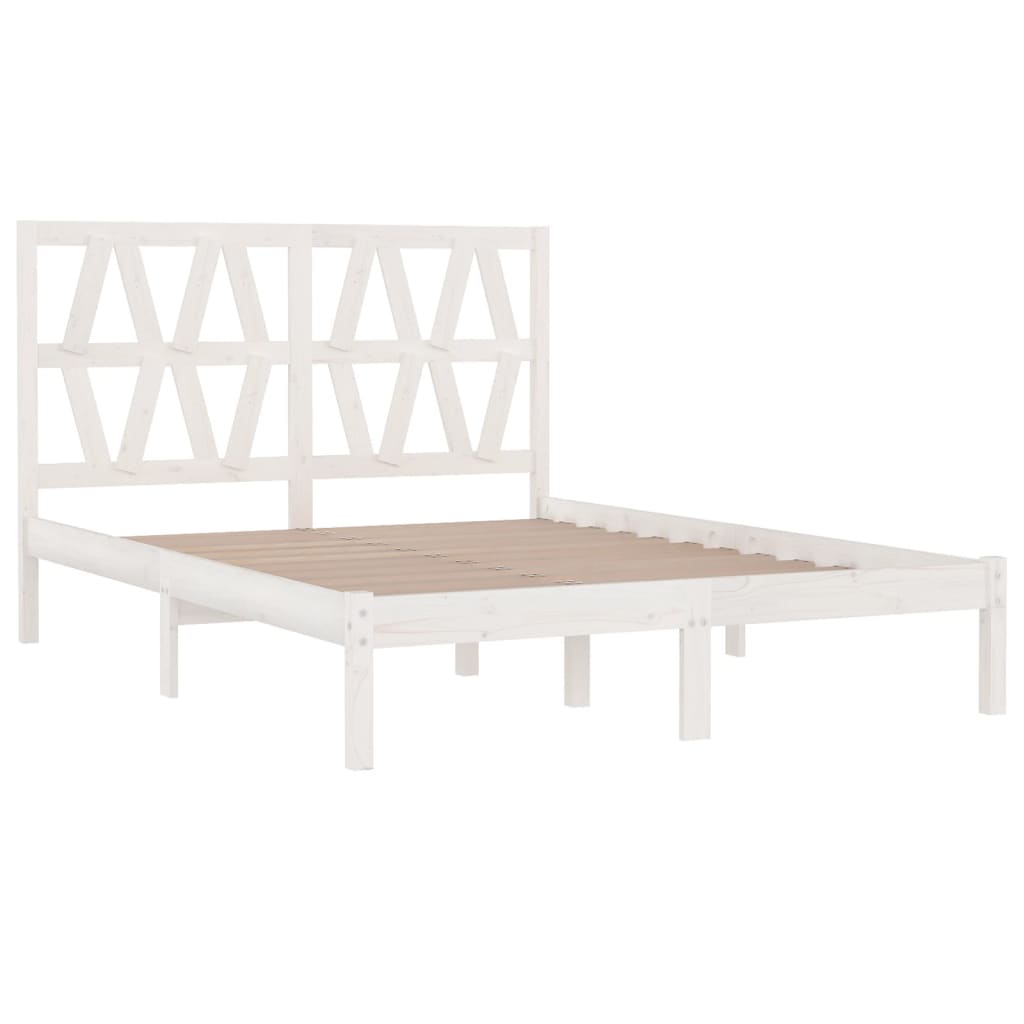 8720287027645_g_en_hd_2 vidaXL Bed Frame without Mattress White Solid Wood 183x203 cm King - Image 4