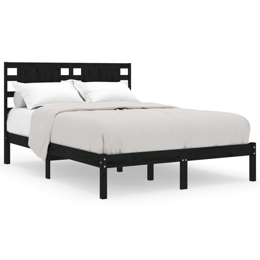 8720287029472_a_en_hd_1 vidaXL Bed Frame without Mattress Black 135x190 cm Solid Wood - Image 2