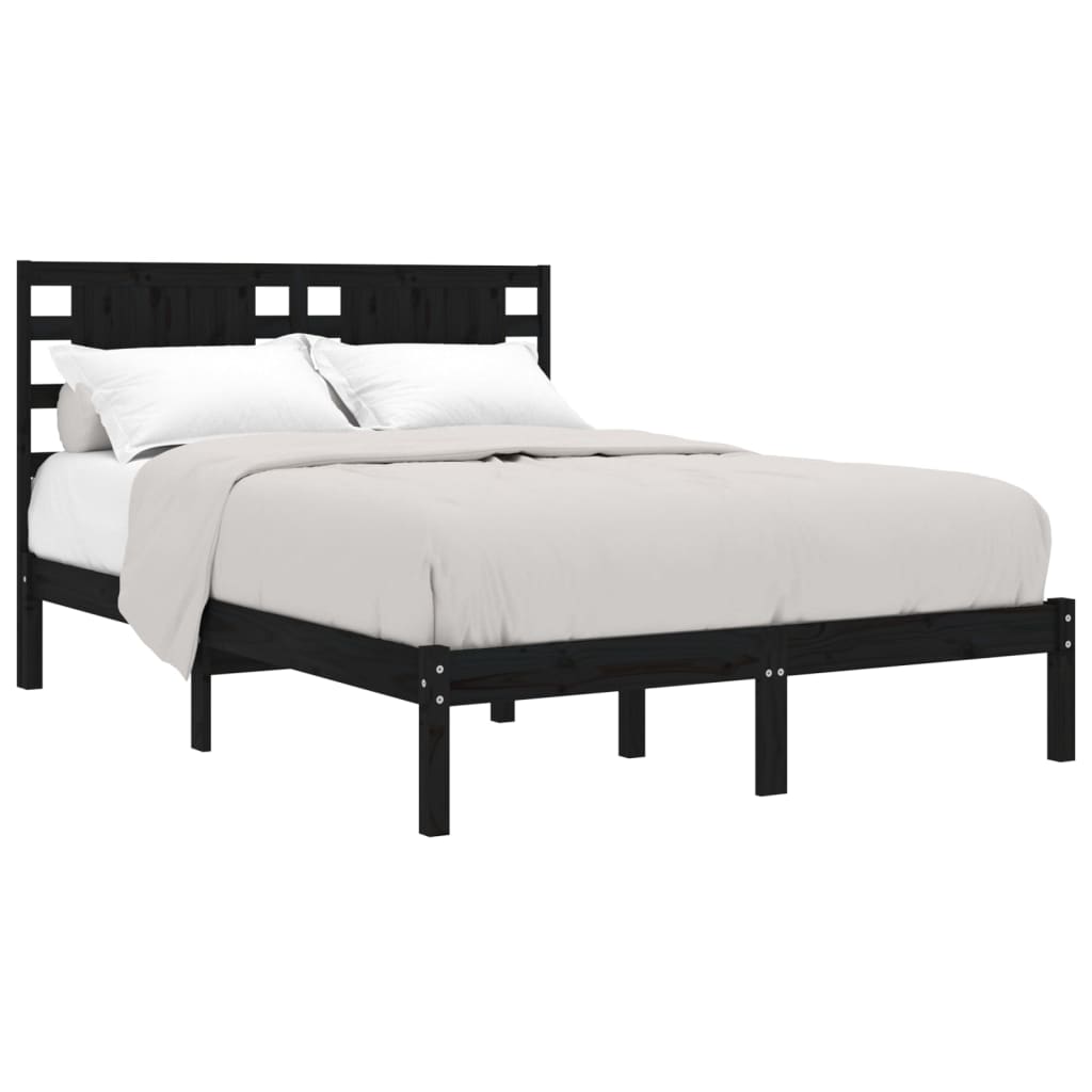 8720287029472_g_en_hd_1 vidaXL Bed Frame without Mattress Black 135x190 cm Solid Wood - Image 3