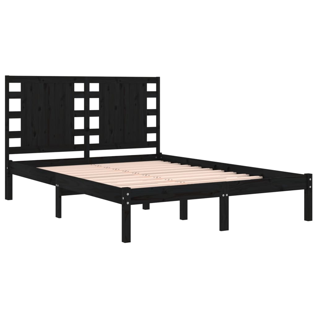 8720287029472_g_en_hd_2 vidaXL Bed Frame without Mattress Black 135x190 cm Solid Wood - Image 4