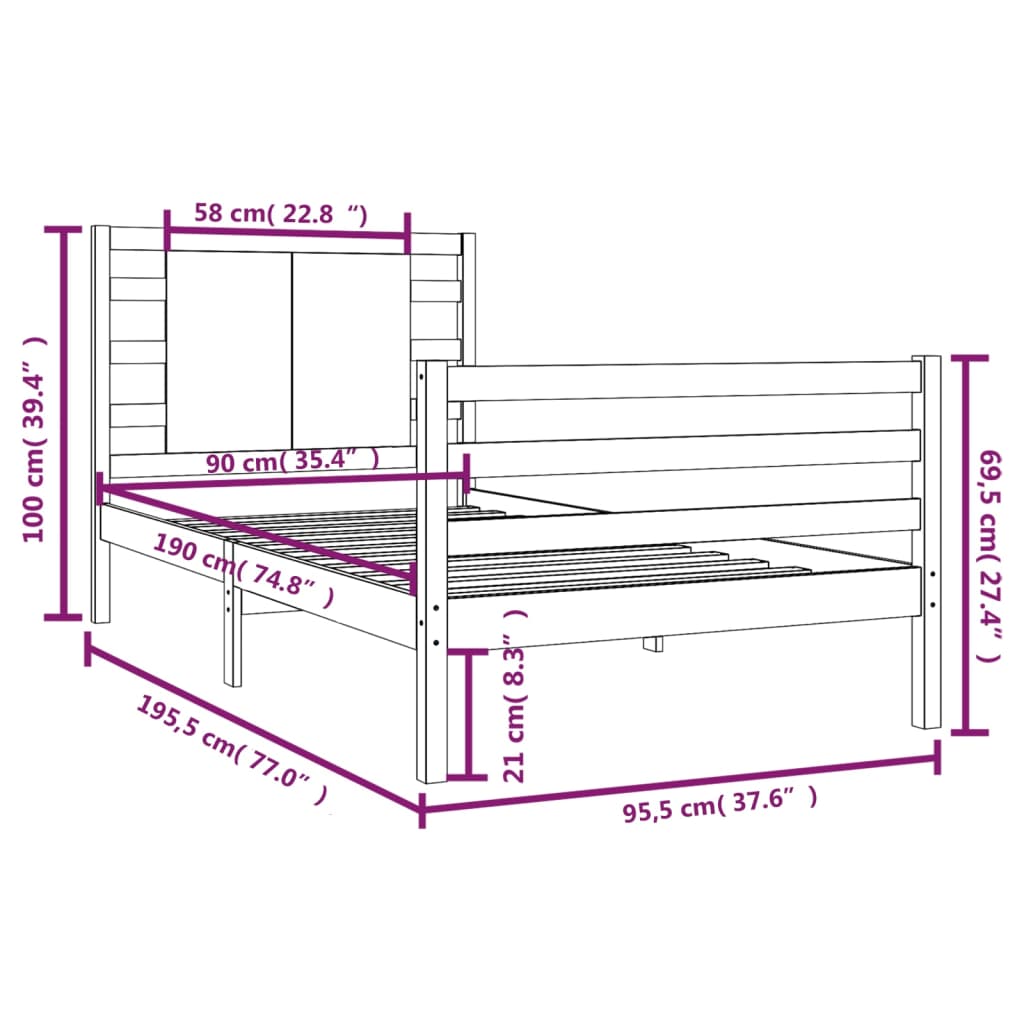 8720287029984_g_en_hd_4 vidaXL Bed Frame without Mattress 90x190 cm Solid Wood Pine - Image 6