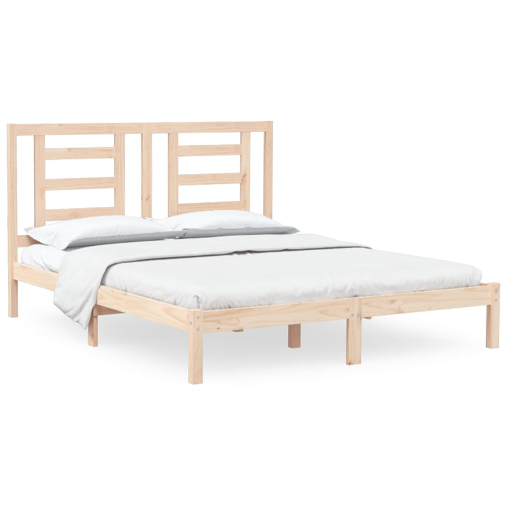 8720287031031_a_en_hd_1 vidaXL Bed Frame without Mattress 150x200 cm Solid Wood Pine - Image 2