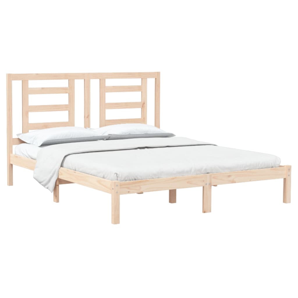 8720287031031_g_en_hd_1 vidaXL Bed Frame without Mattress 150x200 cm Solid Wood Pine - Image 3