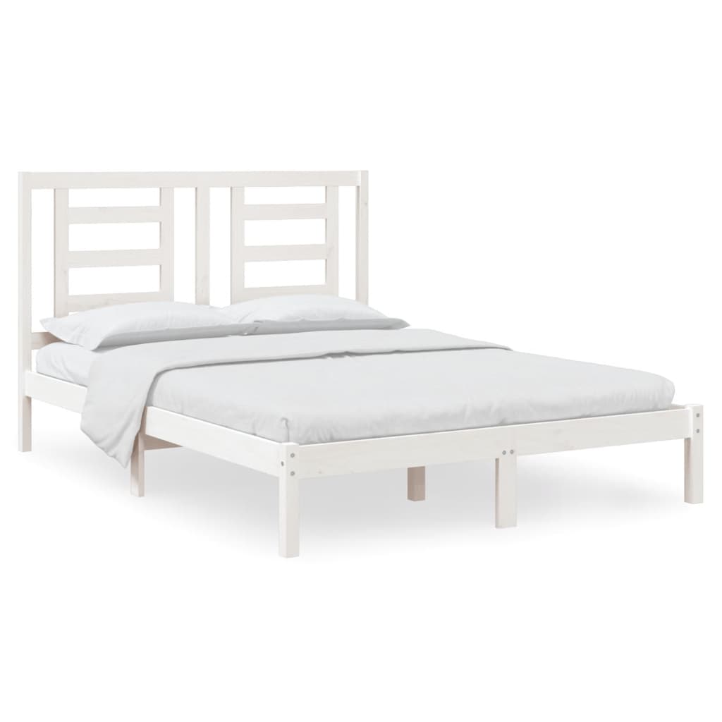 8720287031048_a_en_hd_1 vidaXL Bed Frame without Mattress White 150x200 cm Solid Wood Pine - Image 2