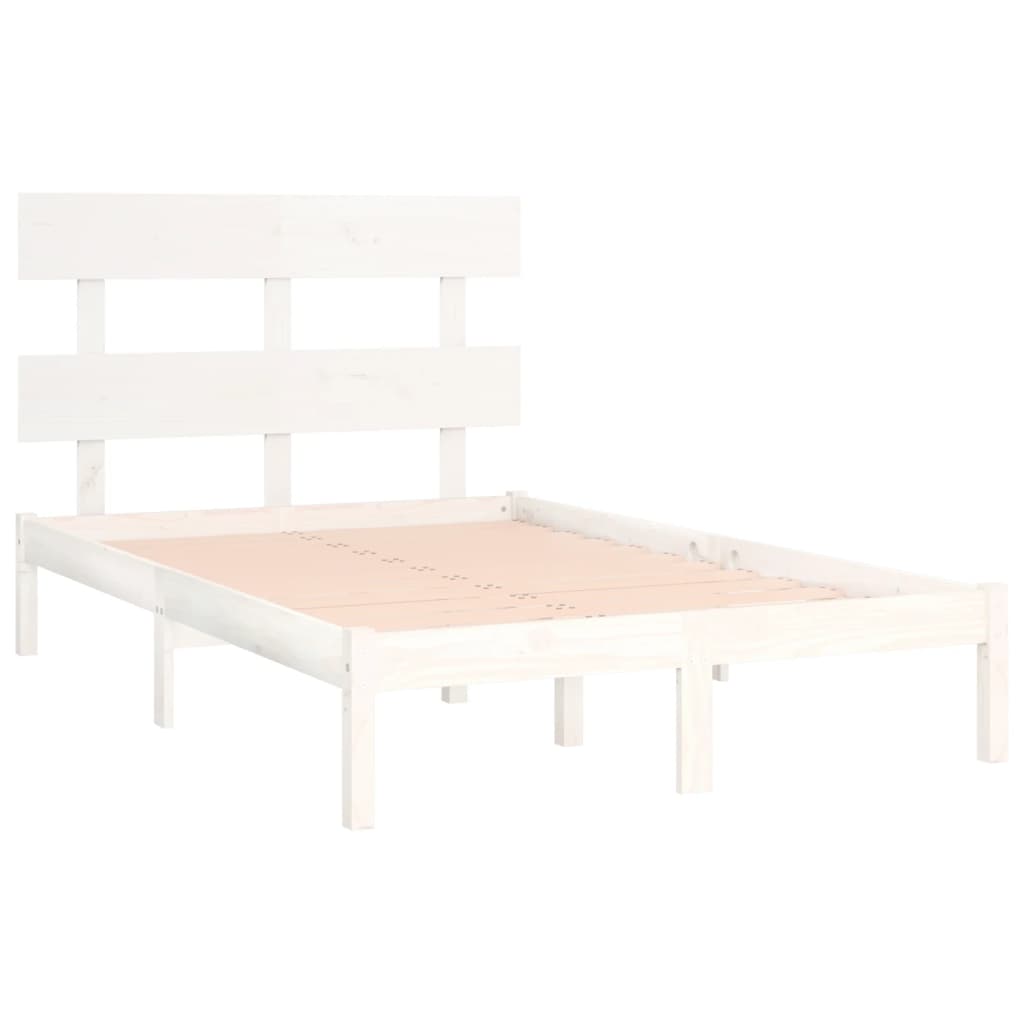 8720287034292_g_en_hd_2 vidaXL Bed Frame without Mattress White 150x200 cm Solid Wood - Image 4