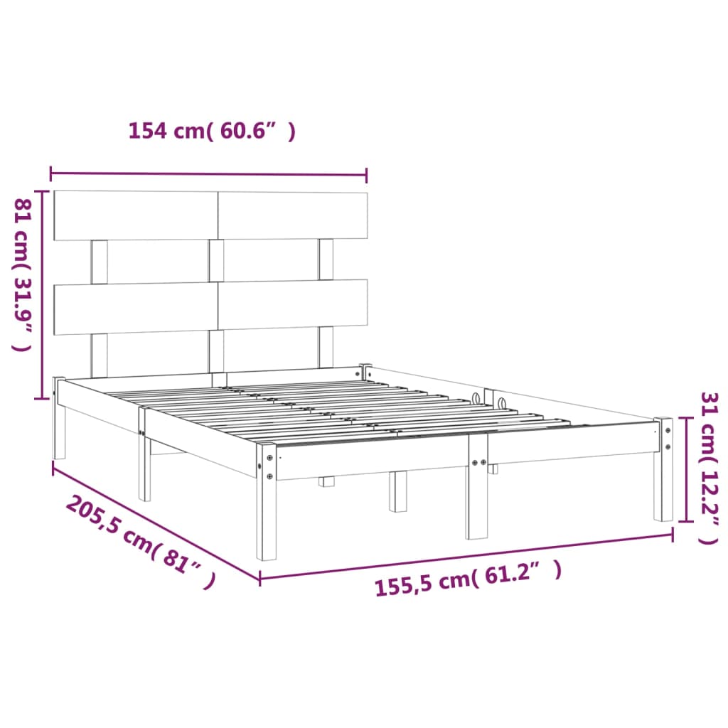 8720287034292_g_en_hd_4 vidaXL Bed Frame without Mattress White 150x200 cm Solid Wood - Image 6