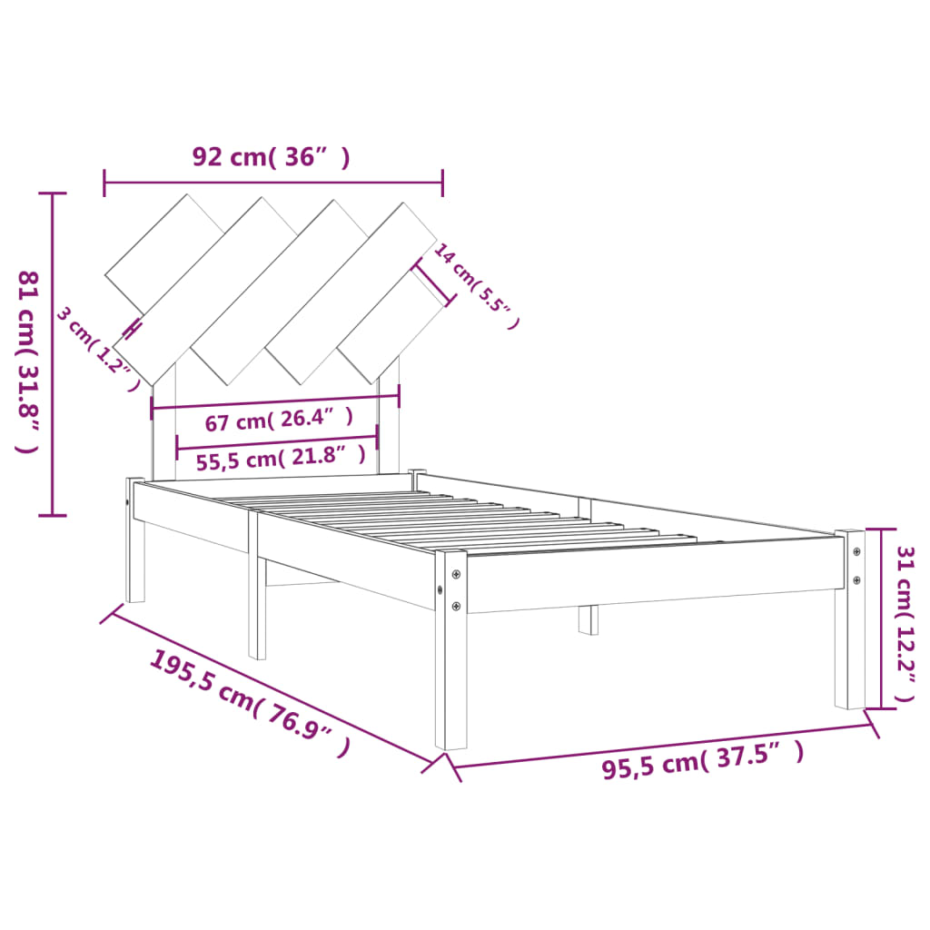 8720287035848_g_en_hd_4 vidaXL Bed Frame without Mattress White 90x190 cm Solid Wood - Image 6