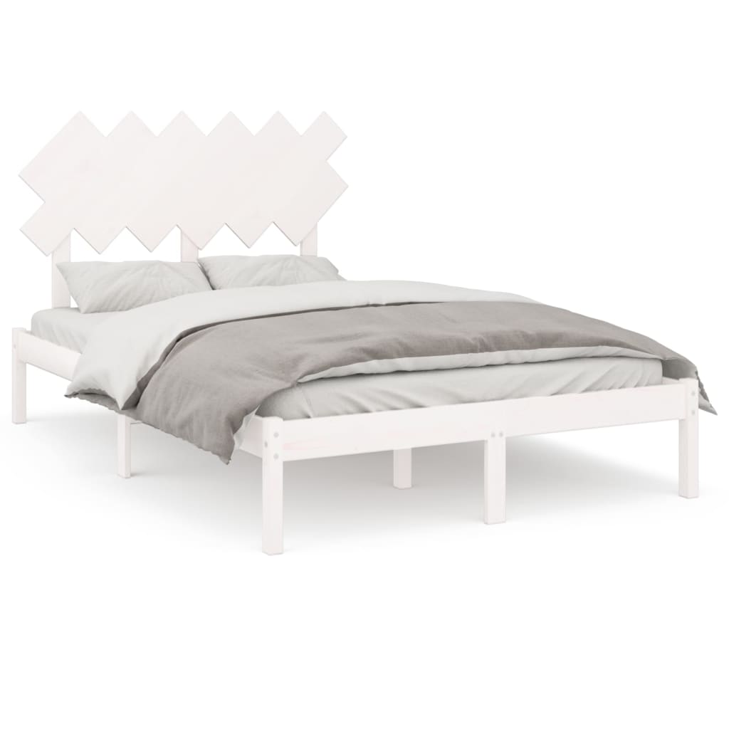 8720287035947_a_en_hd_1 vidaXL Bed Frame without Mattress White 135x190 cm Solid Wood - Image 2