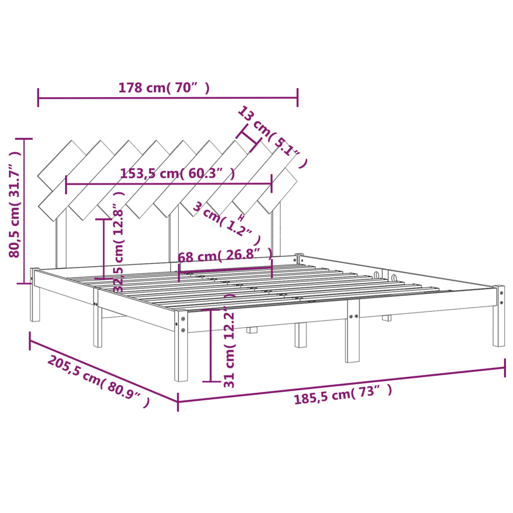 8720287036340_g_en_hd_4 vidaXL Bed Frame without Mattress White 183x203 cm King Solid Wood - Image 6