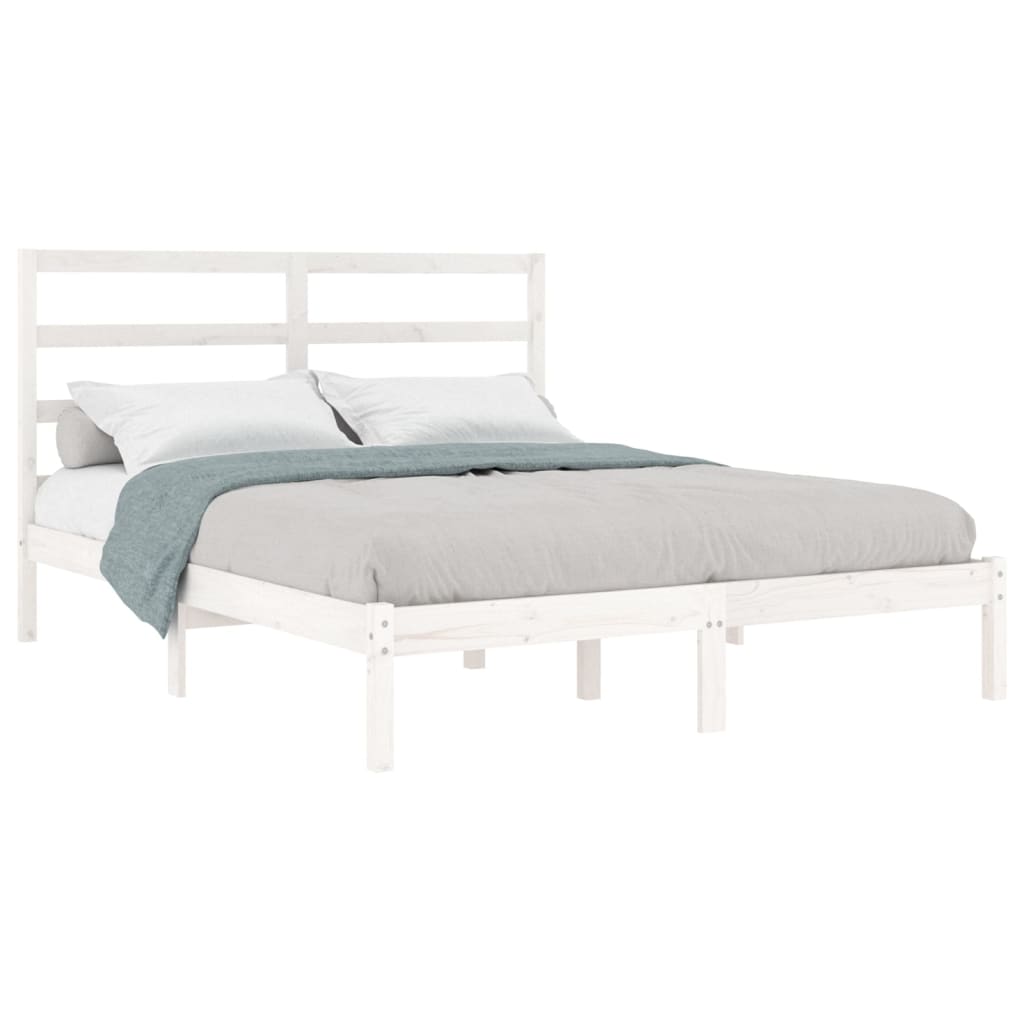 8720287036890_g_en_hd_1 vidaXL Bed Frame without Mattress White 150x200 cm Solid Wood - Image 3