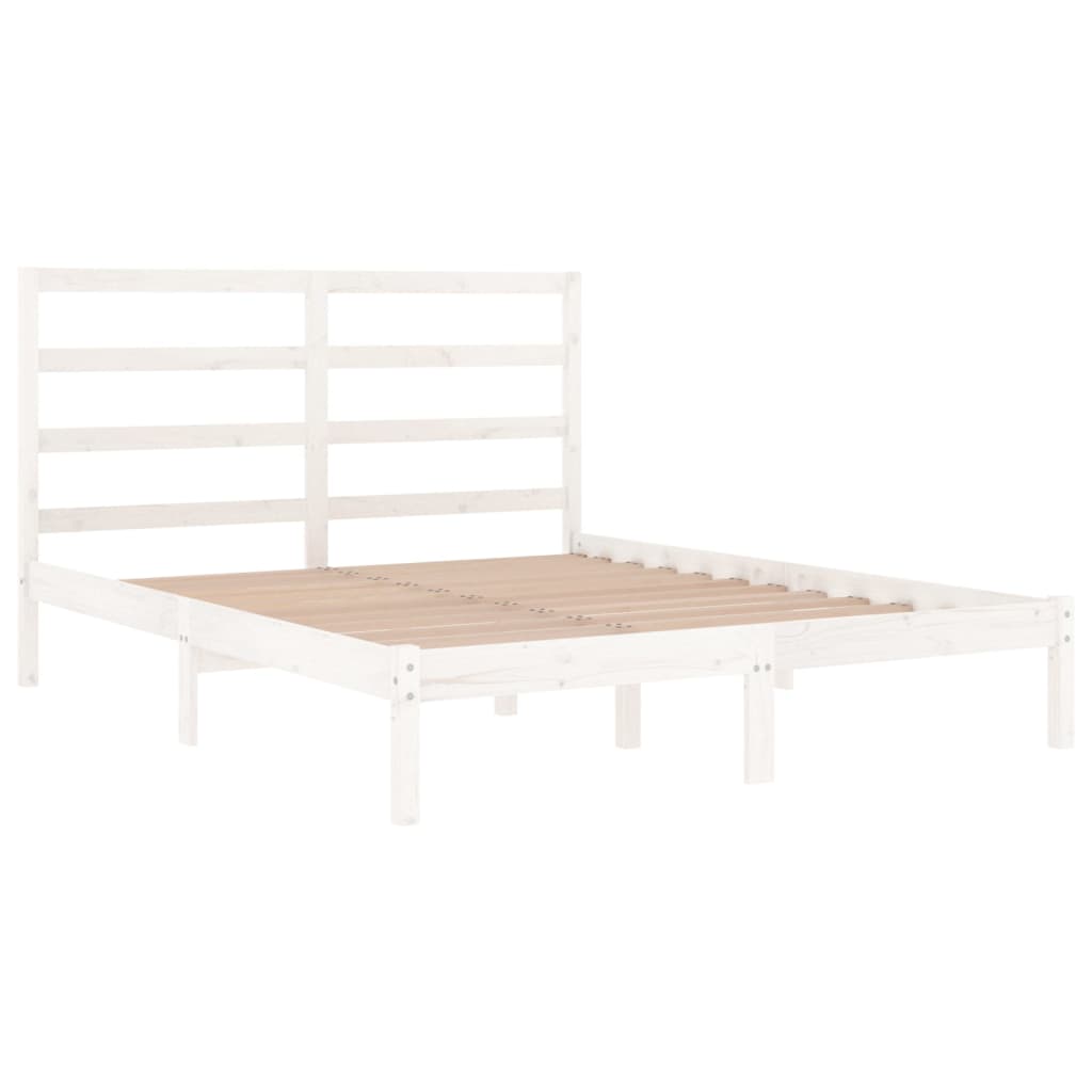 8720287036890_g_en_hd_2 vidaXL Bed Frame without Mattress White 150x200 cm Solid Wood - Image 4