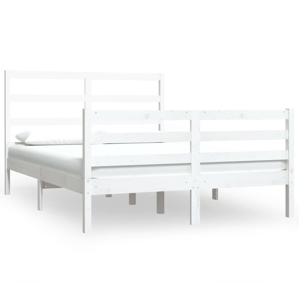 8720287037248_a_en_hd_1 vidaXL Bed Frame without Mattress White Solid Wood Pine 135x190 cm - Image 2